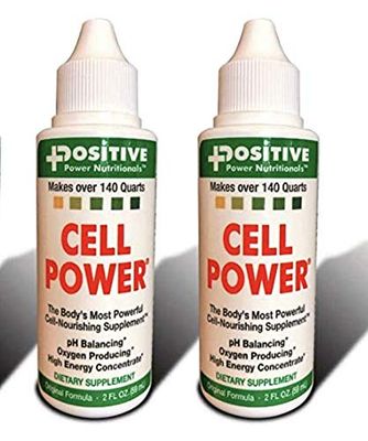 Cell Power Liquid High-Energy Concentrate , 2 oz. Bottle (Pack of 2) -Original 1949 Formula pH Balancing, Oxygen Producing -each fl oz. Makes over 75 quarts (2)