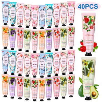 OFUN 40 Pack Hand Cream Gift Set for Women Mini Hand Care Lotion Travel Size for Dry Cracked Hand Plant Fragrance Hand Care Moisturizing Cream for Christmas Mother&#39;s Day Valentine&#39;s Day (40 Pack)