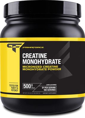 Primaforce Micronized Creatine Monohydrate Powder 500 Grams (1.1 Pounds)
