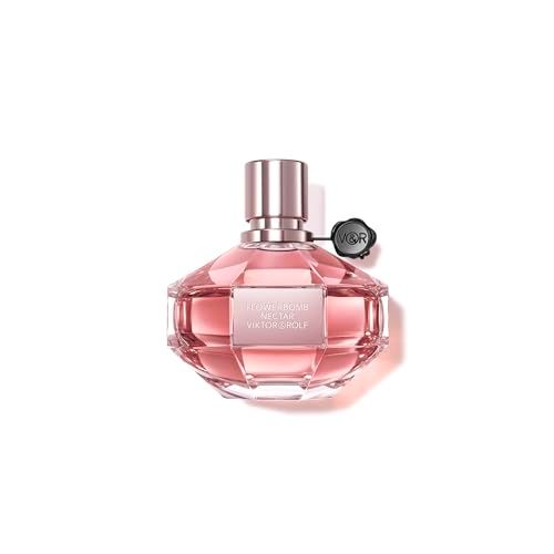 ViktorRolf - Flowerbomb Nectar Eau de Parfum - Women&#39;s Perfume - Floral, Spicy Warm - With Notes of Gunpowder Vanilla - 3 Fl Oz