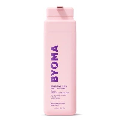 BYOMA Sensitive Body Lotion - For Dry, Irritated Skin - Fragrance-Free Moisturizer with Colloidal Oat Shea Butter - Soothes Relieves Itching - Skin Barrier Support - 16.9 fl oz