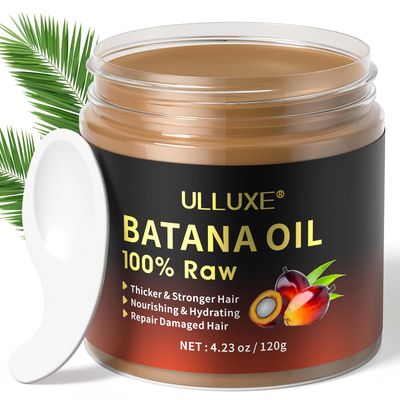 Raw Batana Oil for Hair Growth, Organic Batana Hair Oil from Honduras for Thicker and Stronger Hair - Dr. Sebi Unrefined Cold Pressed Hair Mask for Men Women with Hair Loss and Thinning Hair