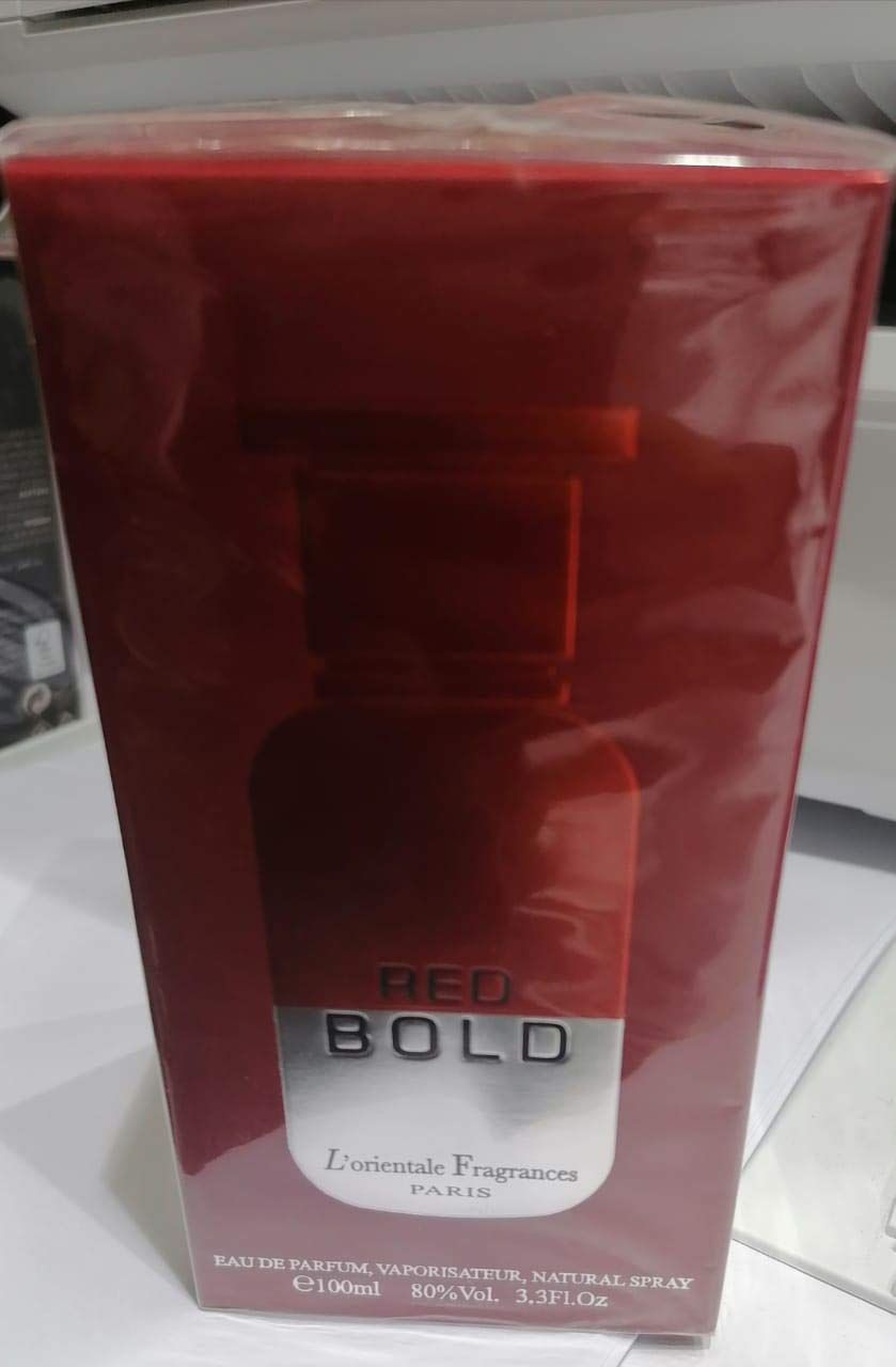 L&#39;ORIENTALE FRAGRANCES Red Bold Eau De Parfum Spray for Men, 3.4 Ounce