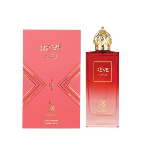 ARIF Reve Unisex Woody Oriental Perfume - Bergamot, Melon, Amber, Musk Vanilla - Long-Lasting Eau de Parfum for Men Women - Sophisticated Fragrance - 3.4 oz