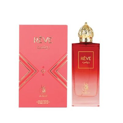 ARIF Reve Unisex Woody Oriental Perfume - Bergamot, Melon, Amber, Musk Vanilla - Long-Lasting Eau de Parfum for Men Women - Sophisticated Fragrance - 3.4 oz