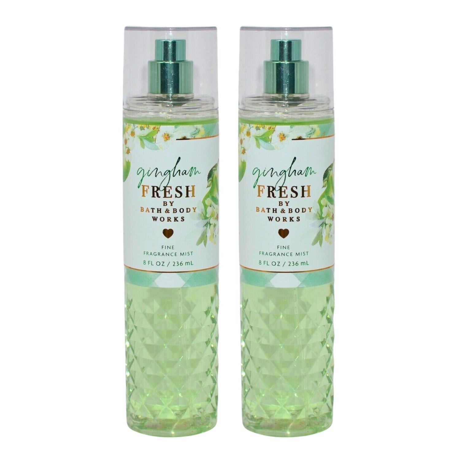 Bath Body Works Fine Fragrance Mists, Set of 2, 8oz Each Bottle (Gingham Fresh)