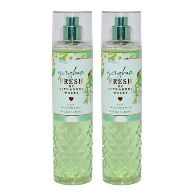 Bath Body Works Fine Fragrance Mists, Set of 2, 8oz Each Bottle (Gingham Fresh)