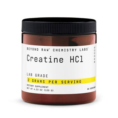 BEYOND RAW Science-Backed Creatine HCl Powder, Lab Grade, for Muscle Strength and Growth, Energy Production, Athletic Performance, Cognitive Support, Cellular Hydration, 60 Servings