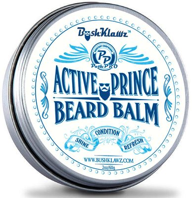 BushKlawz Beard Balm and Leave-in Conditioner, 5 Full Size 2.0 oz Balms - Urban, Lumber, Pacific, Naked Prince Fragrance Free, Premium Line, Great Gift for Christmas, Father's Day