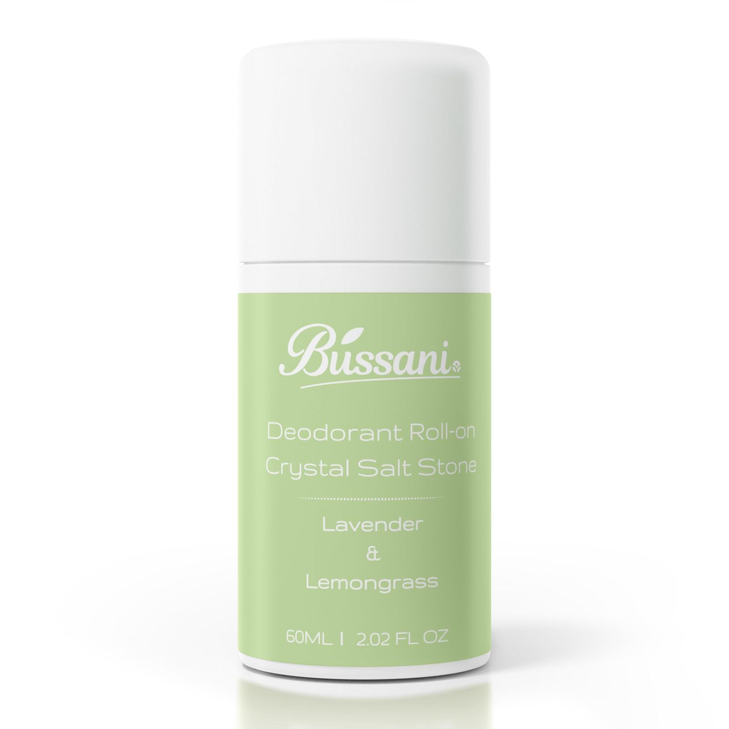 Bussani Crystal (Alum) Salt Stone Deodorant for Women Men, Kids, Teens Girls and Boys, Baking Soda Free, Long-Lasting Aluminum-Free Fragrance Lavender Lemongrass Scent, 2.02 fl oz