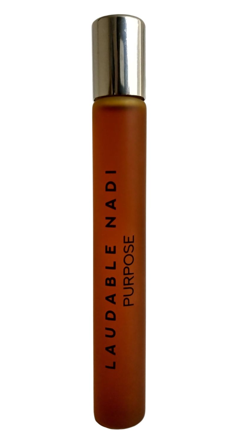 LAUDABLE NADI Purpose - Patchouli Oud Perfume Oil, 0.47 oz 14 ml