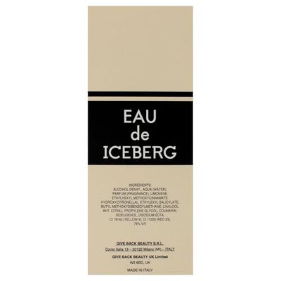 Eau De Iceberg Pour Femme By Iceberg, 3.30-Ounce