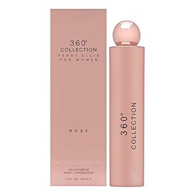Perry Ellis 360 Collection Rose for Women Eau de Parfum Spray, 3.4 Ounce