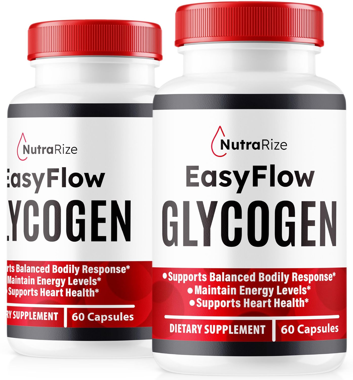 NutraRize (2 Pack) Easy Flow Glycogen, EasyFlow Glycogen Support Capsules, Easy Flow Glyco Optimizer, Official EasyFlow Glyco Optimiser Caps, Easy Flow Detox Cleanse, Easy Flow Glycol (120 Capsules)