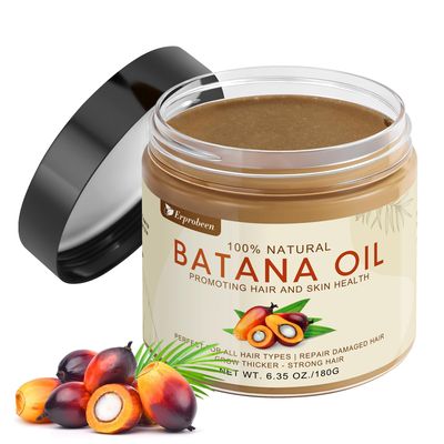 Erprobeen Batana Oil for Hair Growth 100 Natural Batana Oil Sourced from Honduras - Prevent Hair Loss, Dr. Sebi Batana Oil from Honduras Unrefined Promotes Hair thickness for Men Women, Brown