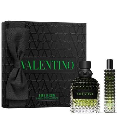 Valentino Born in Roma Uomo Green Stravaganza Christmas edition 2-pcs gift set (Eau de Toilette 1.7 fl oz Eau de Toilette 0.5 fl oz)