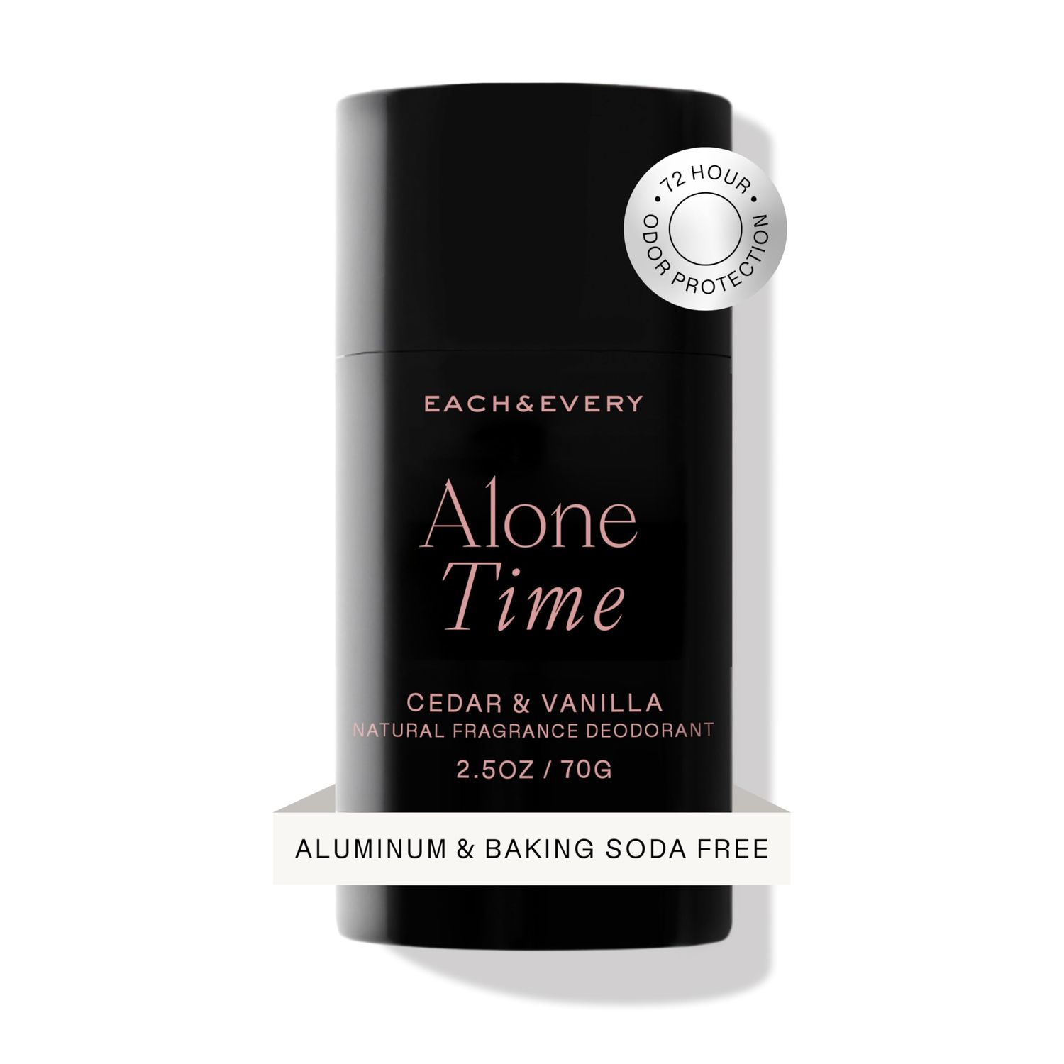 Each Every Aluminum Free Deodorant for Men Women, Cedar Vanilla - All Natural Deodorant for Sensitive Skin, EWG Verified - Clean, Baking Soda Free, Plant-Based Fragrance - 2.5oz
