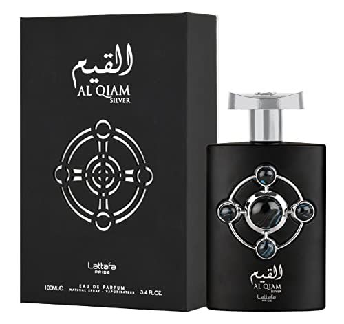 Lattafa Perfumes Al Qiam Silver for Unisex Eau de Parfum Spray, 3.4 Ounce