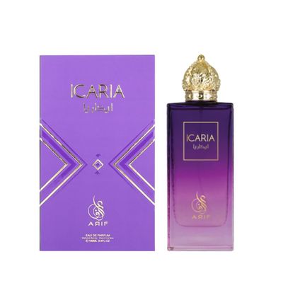 ARIF Icaria Perfumes - Fruity Floral Eau de Parfum for Women - Long-Lasting, Fresh Pear, Iris, Jasmine, Orange Blossom Patchouli - Elegant Luxurious Perfume - 3.4 oz
