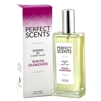 Perfect Scents Fragrances - Inspired by Elizabeth Taylors White Diamonds Eau de Toilette, 3.4 fl oz