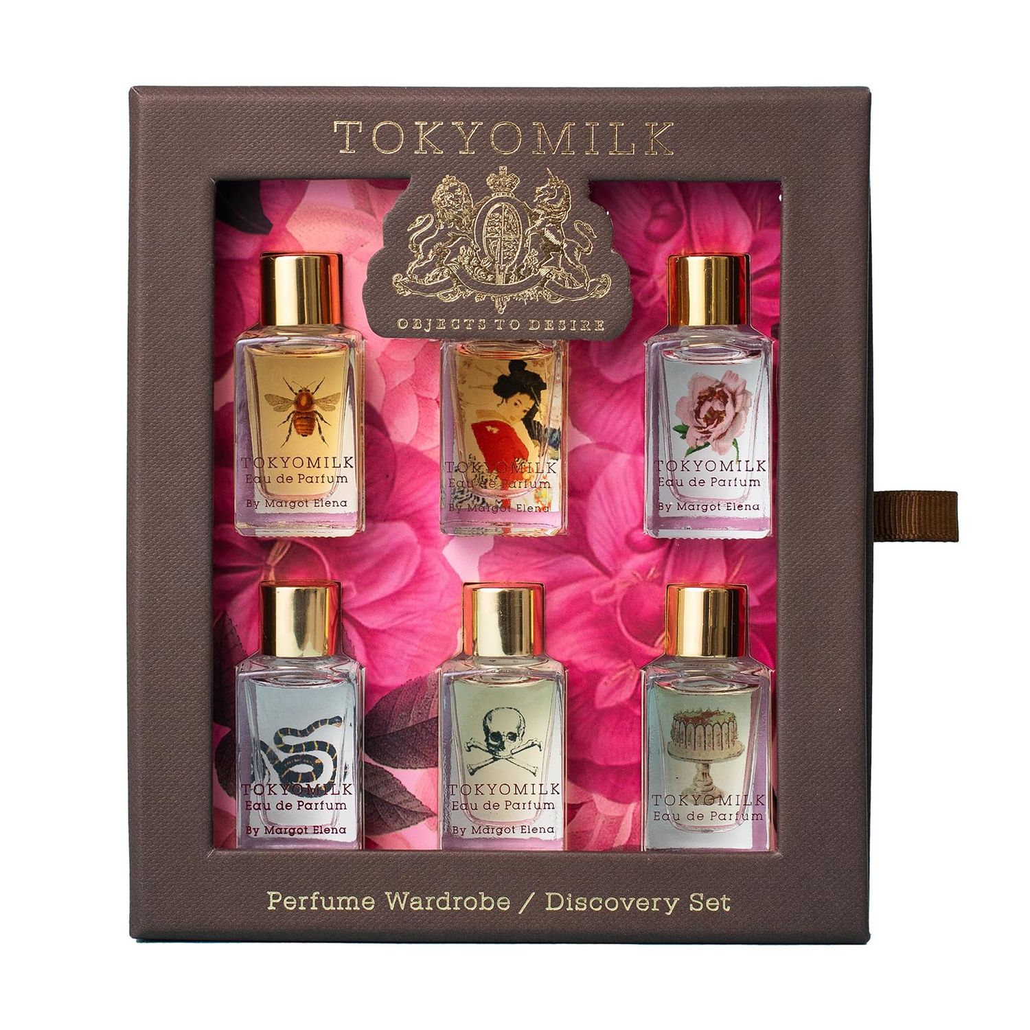 TOKYOMILK Eau de Parfum Discovery Set, 6 Fragrances in 0.23 fl. oz. Bottles - Perfume for Women, Mini Perfume Set, Perfume Sampler Set, Womens Perfume Gift Set, Sample Size Perfumes