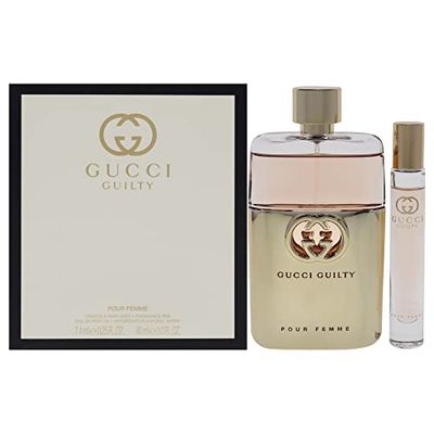 Gucci Gucci Guilty Pour Femme 3oz EDP Spray, 0.25oz EDP Rollerball Women 2 Pc Gift Set