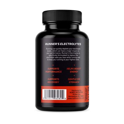 Runner's Electrolytes - Stop Cramps Now - Boosts Endurance Stops Muscle Fatigue - Salt Electrolyte Pills - Boosts Hydration - Replenishes Exact Electrolytes Lost While Running - 100 Capsules