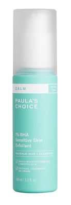 Paulas Choice CALM 1 Sensitive Skin BHA Exfoliant, Salicylic Acid Lotion for Large, Clogged Pores, Calms Soothes Redness, Suitable for Rosacea-Prone Eczema-Prone Skin, Fragrance-Free, 3.3 Fl Oz
