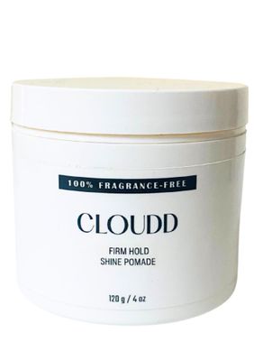 CLOUDD Fragrance-Free Firm Hold Shine Pomade, 100 Fragrance-Free and Essential Oil-Free, Unscented