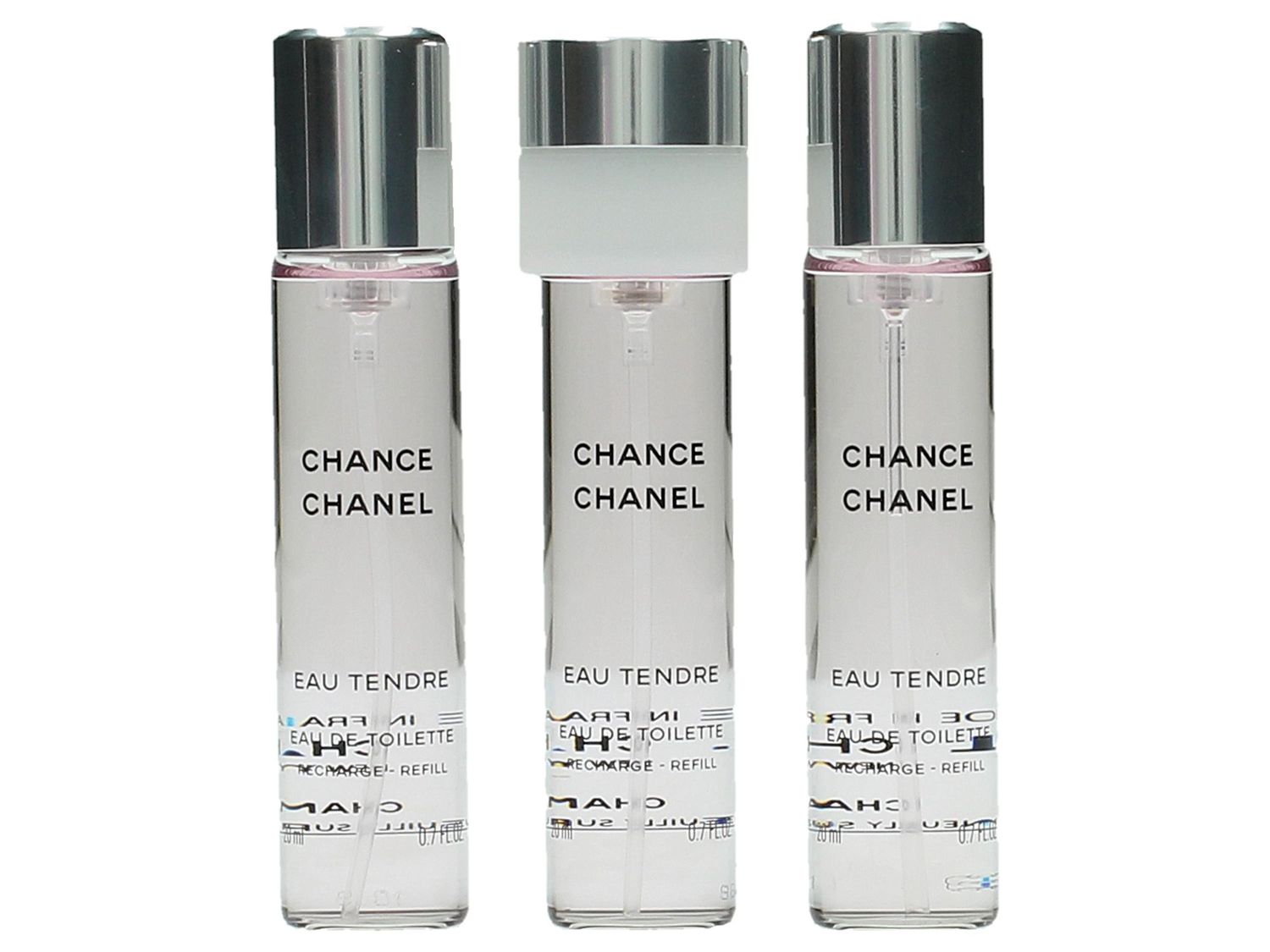 Chanel Chance Eau Tendre Twist Spray Eau De Toilette Refill 3x20ml