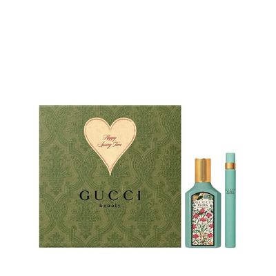 Gucci Flora Gorgeous Jasmine Gift Set, 50 ml EDP Spray 10 ml EDP Mini Spray - Hard Box