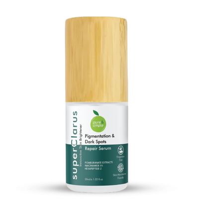 Pure Cimple Probiotic Skin Brightening Serum Dark Spot Face Treatment Age Spots Melasma, Sun Damage and Dark Pigmentation Remover Brighter Skin Tone Fragrance-Free