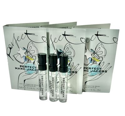 Marc Jacobs Perfect EDT Sample Women Perfume Spray 1.2 ml 0.04 oz - set of 3