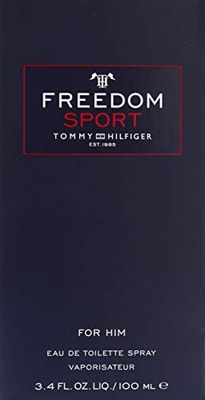 Tommy Hilfiger Freedom Sport EDT Spray for Men, 3.4 Ounce