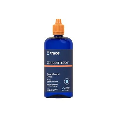Trace Minerals ConcenTrace Trace Mineral Drops - Liquid Supplement for Bone Joint Support - Aids Hydration Electrolyte Restoration - Unflavored-Original, 8 fl oz (96 Servings)