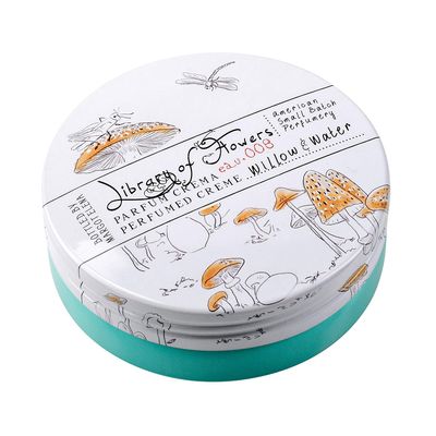 Library of Flowers Willow Water Parfum Crema, 2.5 oz. - Cut Greens, Flowering Lotus Watercress - Women&#39;s Fragrance, Perfume for Women, Perfumed Body Lotion, Womens Perfume