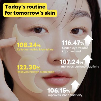 Mediheal Vita Collagen Under Eye Patches for - Korean Hydrogel Eye Pads with 7 Vitamin 5 Micro Collagen. Moisturizng Non Irritating Eye Gel Mask. Sealing Cap Included.