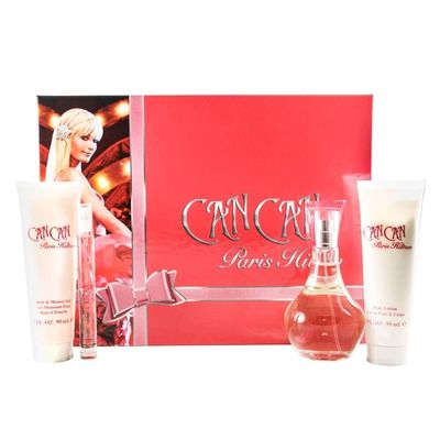 Paris Hilton Fragrance Set, 3.4 Fl Oz - Can 4 Pc. Gift Set (Edp Spray, Body Lotion, Bath Shower Gel), Cruelty Free