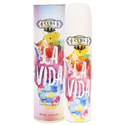 Cuba La Vida Eau De Parfum Spray Fragrance for Women, 33 Ounce (I0080103)