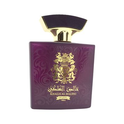 Maison d&#39;Orient KHALIS AL MALEKI MAJESTIC, a Fruity Floral Perfume for Women and Men with Caramel, Citrus, Vanilla, Soft Florals, Amber and Agarwood 3.4 Oz