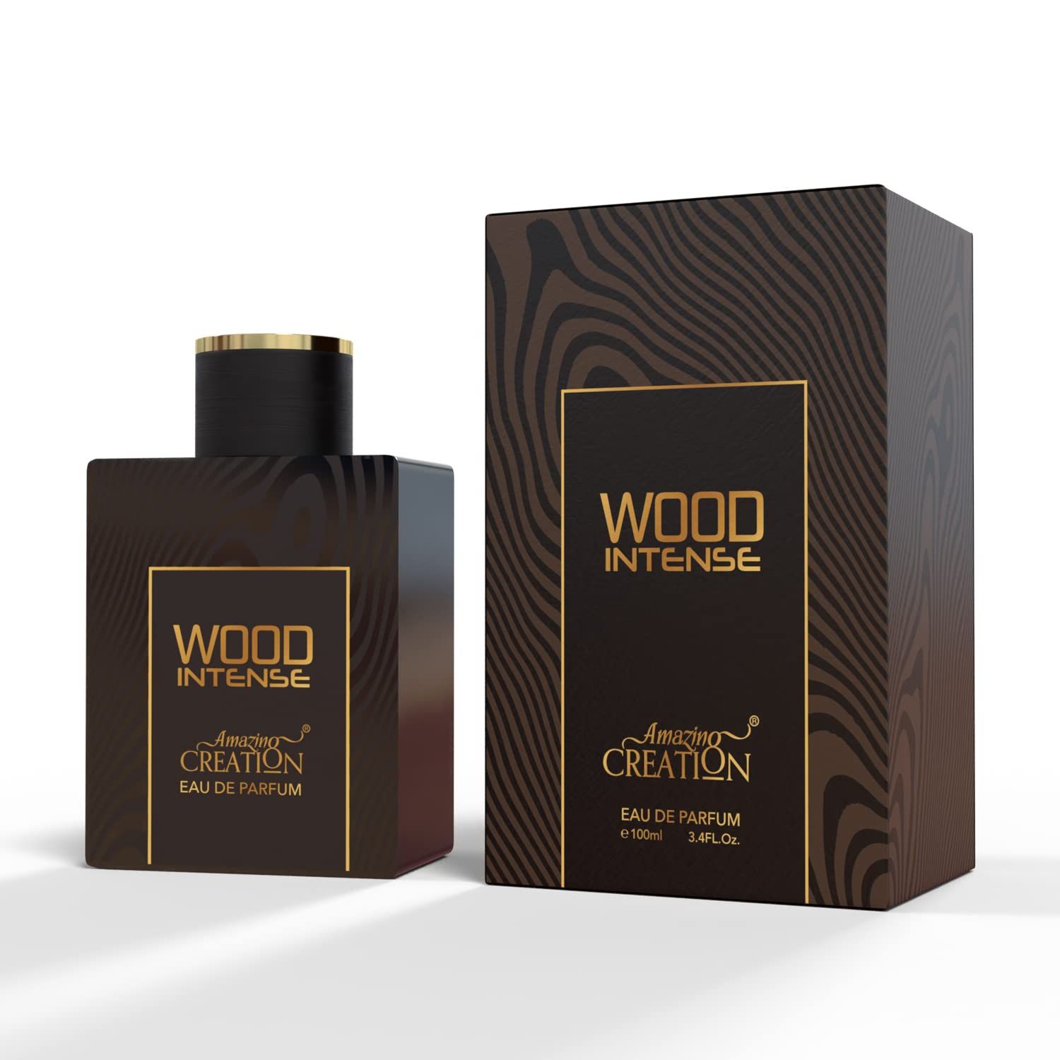 Amazing Creation Wood Intense EDP For Men, 3.4 Fl Oz 100ml