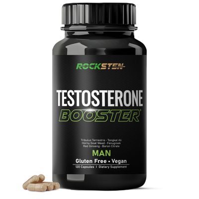 Testosterone Booster Men Supplement - Male Enhancing Support with Tribulus Terrestris Tongkat Ali Fenugreek Red Ginseng - Stamina Energy Test Boost Capsules for Muscle Growth Body Building Workout