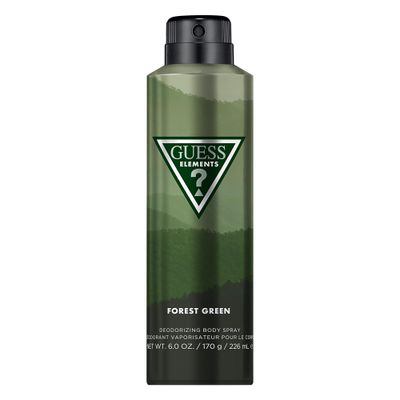 Guess Elements Forest Green Deodorizing Body Spray For Men, 6.0 Oz.