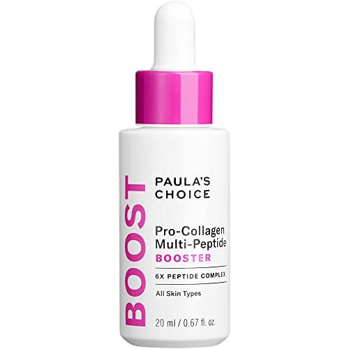 Paulas Choice Pro-Collagen Multi-Peptide Booster Serum for Wrinkles, Supports Collagen Production with Plumping Hyaluronic Acid Amino Acids, Fragrance-Free Paraben-Free, 0.67 Ounces