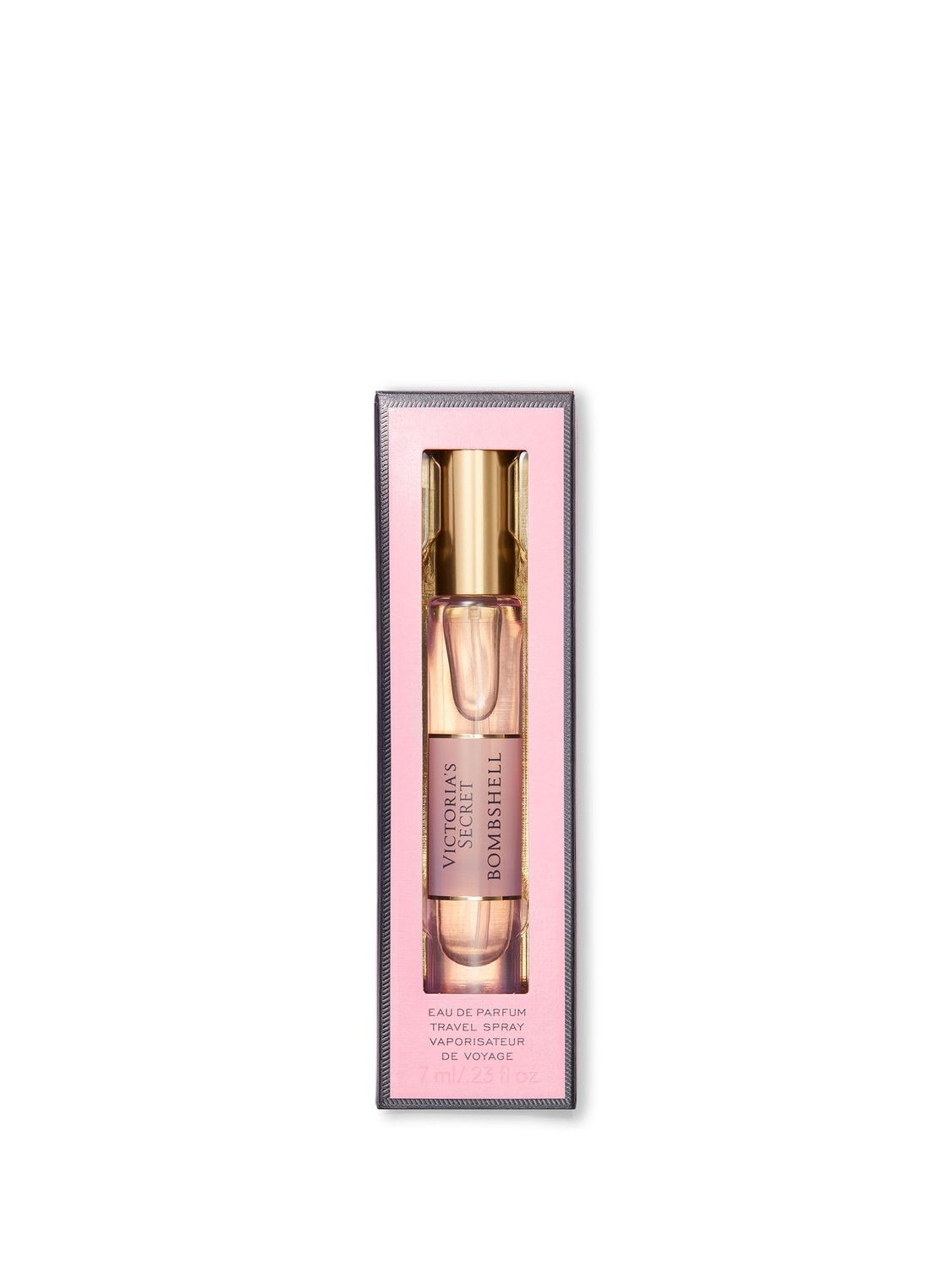 Victoria&#39;s Secret Bombshell Eau de Parfum Travel Spray, Notes of Purple Passion Fruit, Shangri-La Peony Vanilla Orchid, Mini Perfumes for Women (0.23 oz)