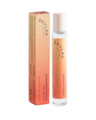 Skylar Sunkissed Dahlia Eau de Parfum - Hypoallergenic Clean Perfume for Women Men, Vegan Safe for Sensitive Skin - Floral Perfume with Notes of Dahlia, Apple Amber - 10mL 0.33 Fl oz