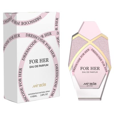 MIRADA Dresscode For Her, Women&#39;s Eau de Parfum (EDP) 2.8 FL. Oz (85ml), Womens Perfume with Notes of Strawberry, Raspberry, Blackberry, Sour Cherry, Black Currant, Mandarin Orange, Lemon, Violet