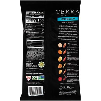 Terra Vegetable Chips, Mediterranean Garlic Herbs Real Vegetable Chips, 5 oz