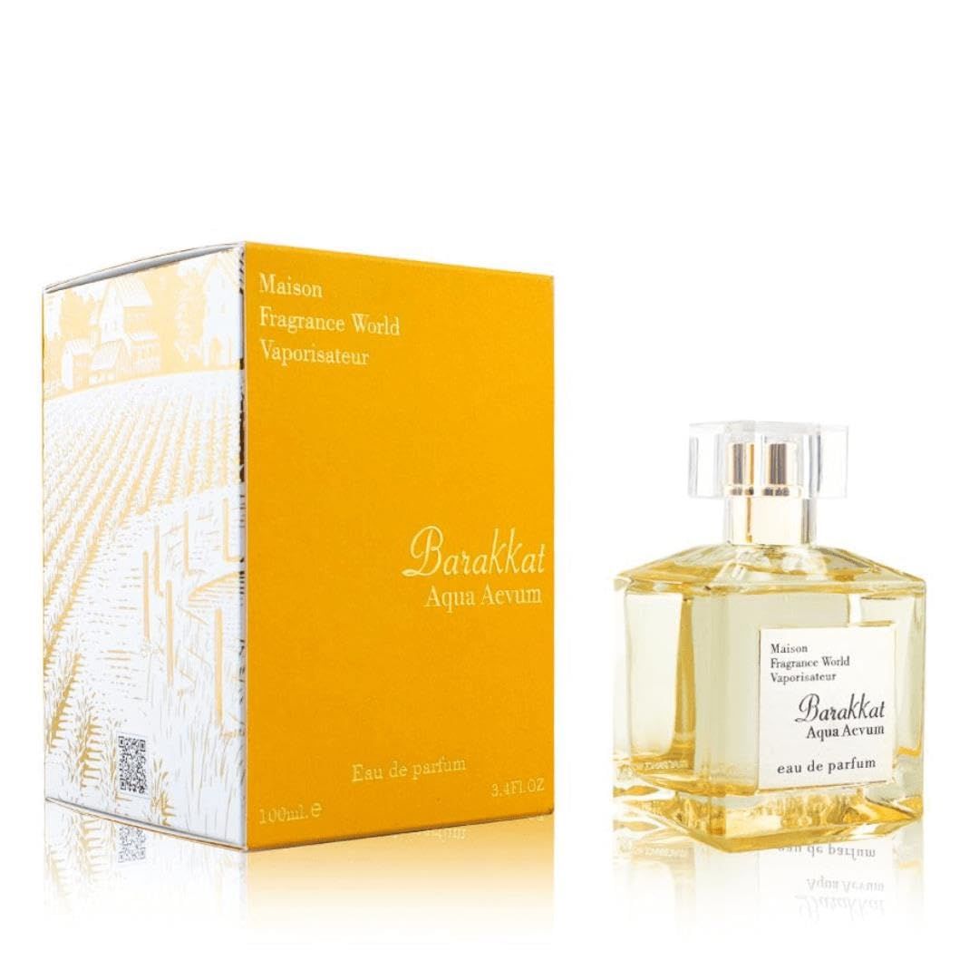 Fragrance World Barakkat Aqua Aevum for Unisex Eau de Parfum Spray, 3.4 Ounce