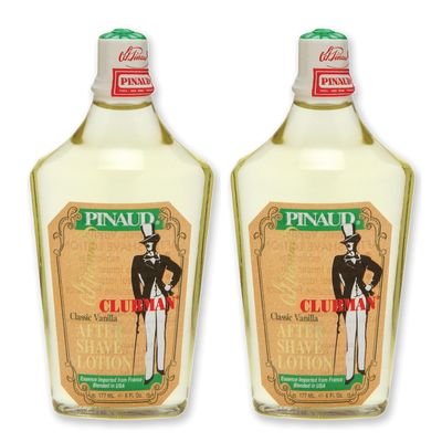 Clubman Pinaud Classic Vanilla After Shave Lotion, 6 Fl Oz (2 Pack)